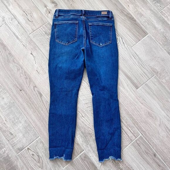 Paige Women’s Verdugo Ankle Aylah Destructed Tuned In Raw Hem Jeans Size 31 - Picture 3 of 6